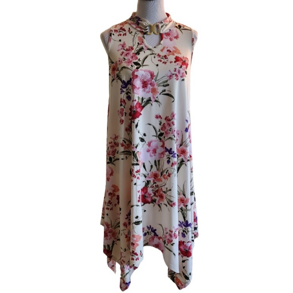 🆕️⬇️Robert Louis Sleeveless High-low Floral Dress